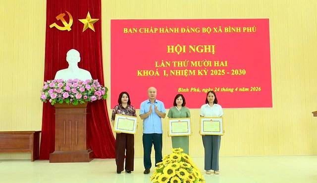 Hội nghị Ban Chấp hành Đảng bộ xã Bình Phú lần thứ mười hai khoá I, nhiệm kỳ 2025 -2030.