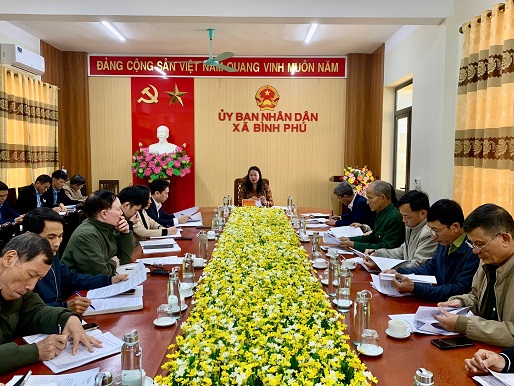 UBND xã Bình Phú tổ chức hội nghị nghe báo cáo các hoạt động văn hoá, thể thao dịp tết nguyên đán Bính Ngọ năm 2026.