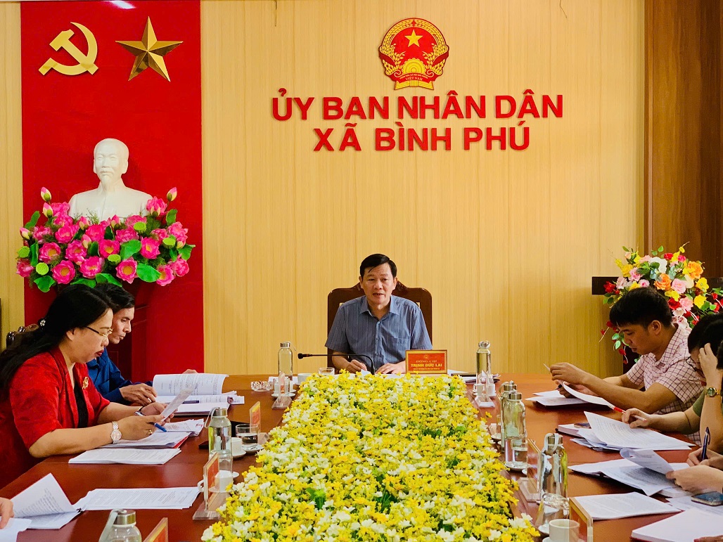 Hội nghị UBND xã Bình Phú tháng 5 năm 2026.