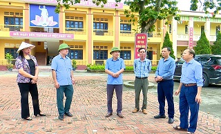 Lãnh đạo xã Bình Phú kiểm tra các công trình, dự án trọng điểm trên địa bàn