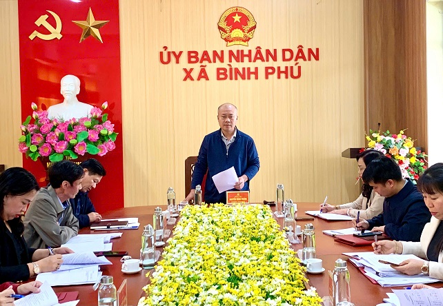 Xã Bình Phú họp Ban Chỉ đạo bầu cử và Uỷ ban bầu cử đại biểu Quốc hội và HĐND các cấp nhiệm kỳ 2026 -2031.