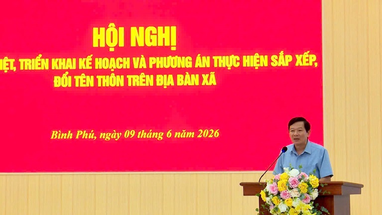 BÌNH PHÚ TỔ CHỨC TRIỂN KHAI KẾ HOẠCH VÀ PHƯƠNG ÁN THỰC HIỆN SẮP XẾP, ĐỔI TÊN THÔN TRÊN ĐỊA BÀN XÃ.