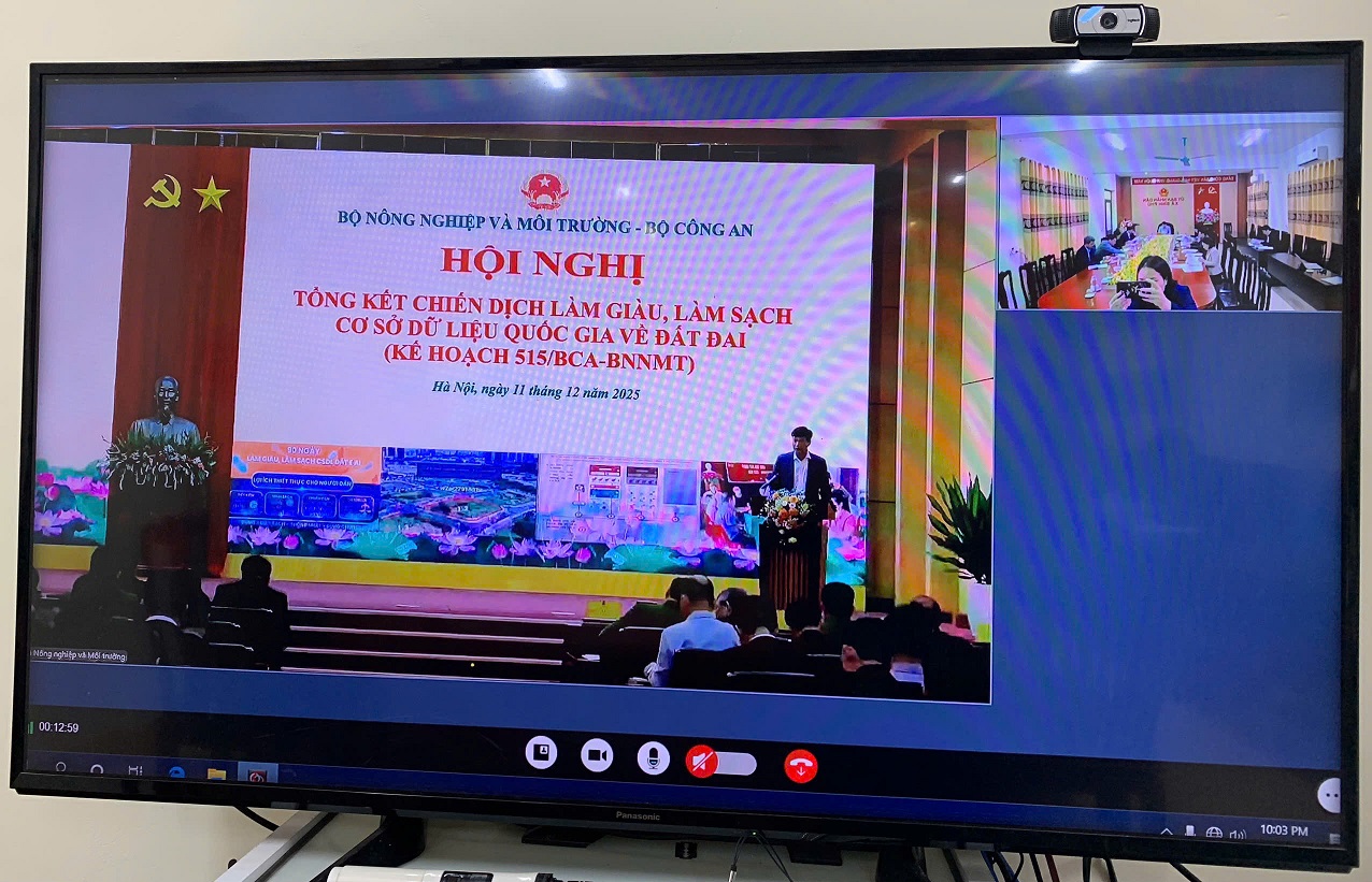 Tổng kết Chiến dịch làm giàu, làm sạch cơ sở dữ liệu quốc gia về đất đai