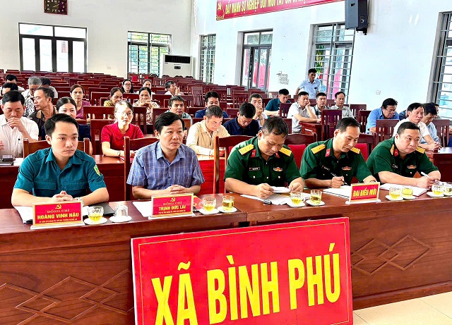 Xã Bình Phú tham gia hội nghị Hội đồng Nghĩa vụ quân sự tỉnh Phú Thọ