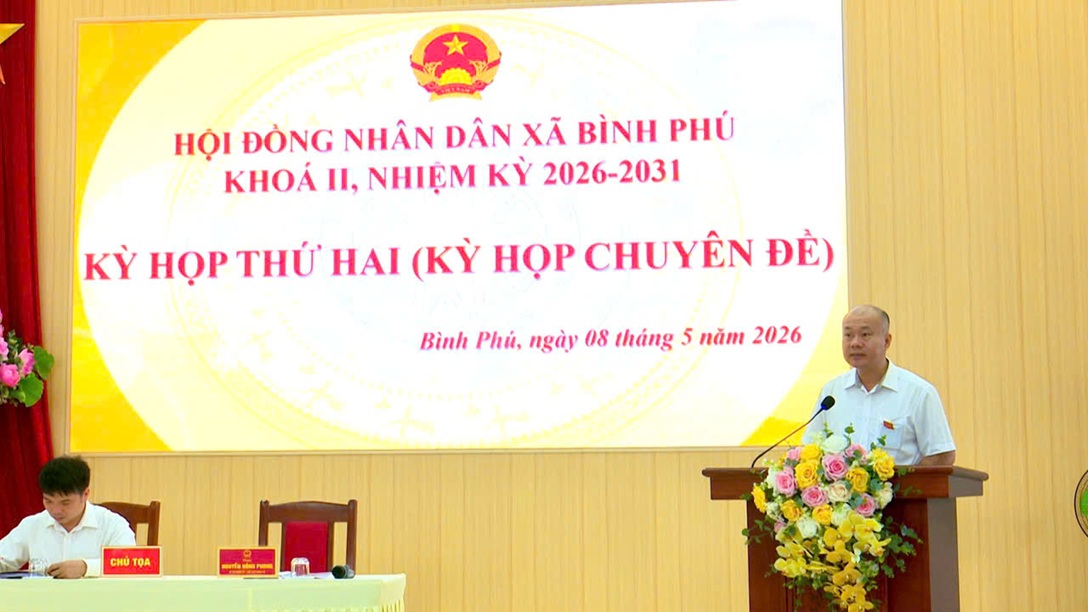 HĐND xã Bình Phú khoá II, nhiệm kỳ 2026 -2031 tổ chức kỳ họp thứ hai ( kỳ họp chuyên đề ).