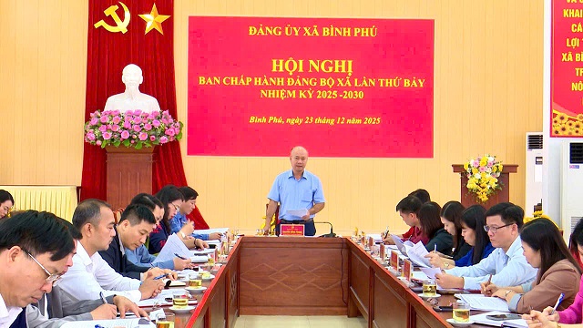 Hội nghị Ban Chấp hành Đảng bộ xã Bình Phú lần thứ VII, nhiệm kỳ 2025 -2030.