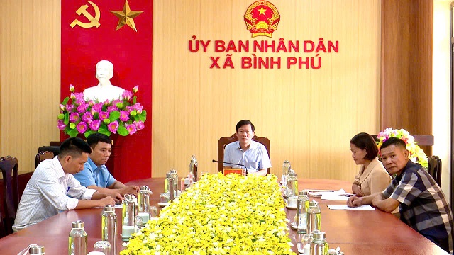 UBND XÃ BÌNH PHÚ THAM DỰ HỘI NGHỊ TRỰC TUYẾN CỦA UBND TỈNH PHÚ THỌ.