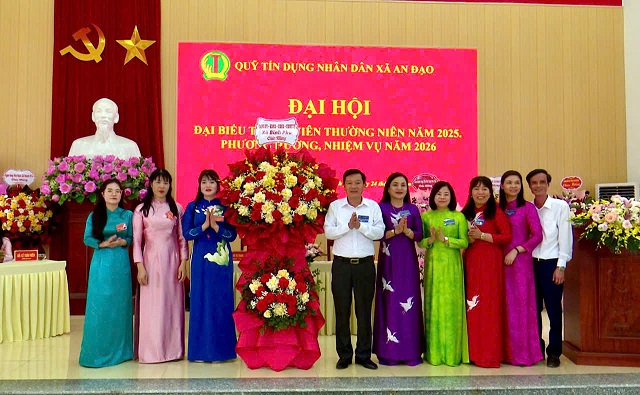 Quỹ tín dụng Nhân dân xã An Đạo tổ chức Đại hội đại biểu thành viên thường niên triển khai nhiệm vụ năm 2026