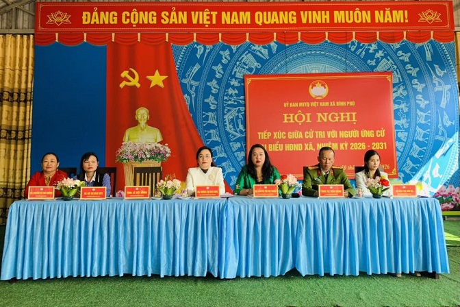 Hội nghị tiếp xúc cử tri với những người ứng cử đại biểu HĐND xã khóa II, nhiệm kỳ 2026 – 2031, đơn vị bầu cử số 3