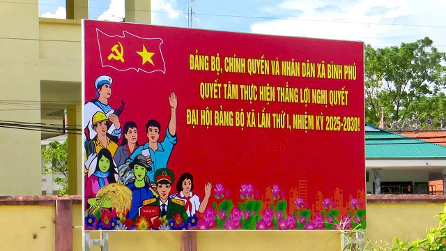 Xã Bình Phú tăng cường tuyên truyền Đại hội Đảng bộ tỉnh Phú Thọ lần thứ I, nhiệm kỳ 2025 -2030.