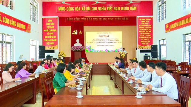 Bình Phú: Gặp mặt kỷ niệm 95 năm ngày truyền thống Ban xây dựng đảng, Văn phòng cấp uỷ, Uỷ ban Kiểm tra Đảng uỷ.