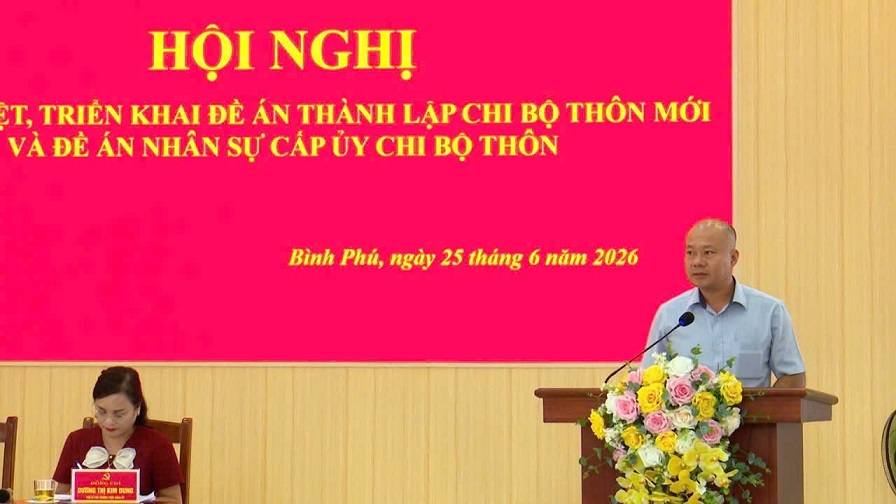 XÃ BÌNH PHÚ TRIỂN KHAI, QUÁN TRIỆT ĐỀ ÁN THÀNH LẬP CHI BỘ THÔN MỚI VÀ ĐỀ ÁN NHÂN SỰ CẤP UỶ CHI BỘ THÔN.