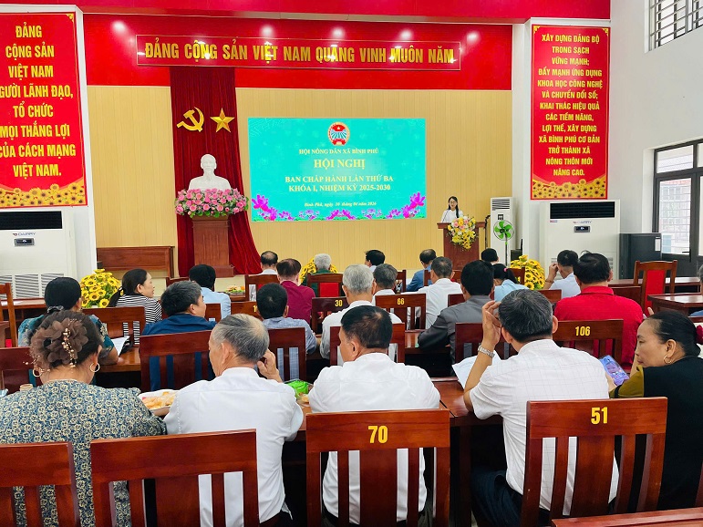 Hội nghị Ban Chấp hành Hội Nông dân xã Bình Phú