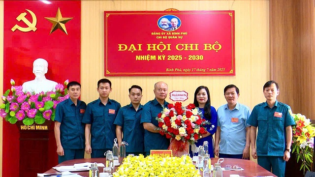 ĐẠI HỘI CHI BỘ QUÂN SỰ XÃ BÌNH PHÚ NHIỆM KỲ 2025-2030