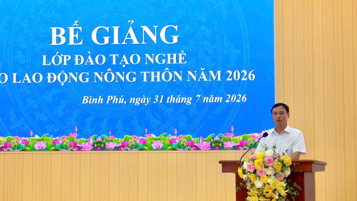 Trung tâm GDNN–GDTX Phù Ninh phối hợp với xã Bình Phú tổ chức bế giảng lớp đào tạo nghề cho lao động nông thôn năm 2026