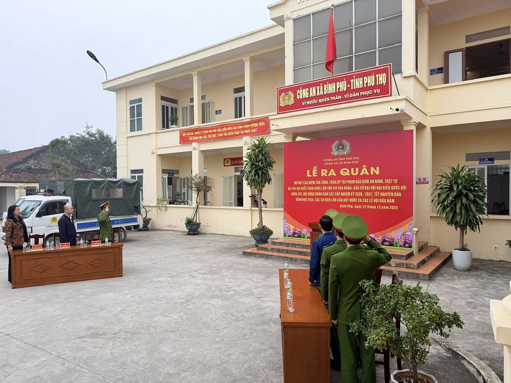 CÔNG AN XÃ BÌNH PHÚ TỔ CHỨC LỄ RA QUÂN THỰC HIỆN ĐỢT CAO ĐIỂM TẤN CÔNG, TRẤN ÁP TỘI PHẠM, BẢO ĐẢM ANTT ĐẠI HỘI ĐẠI BIỂU TOÀN QUỐC LẦN THỨ XIV CỦA ĐẢNG, BẦU CỬ ĐẠI BIỂU QUỐC HỘI KHOÁ XVI, HỘI ĐỒNG NHÂN DÂN CÁC CẤP NHIỆM KỲ 2026- 2031, TẾT NGUYÊN ĐÁN BÍNH NGỌ 2026, CÁC SỰ KIỆN LỚN CỦA ĐẤT NƯỚC VÀ CÁC LỄ HỘI ĐẦU NĂM  