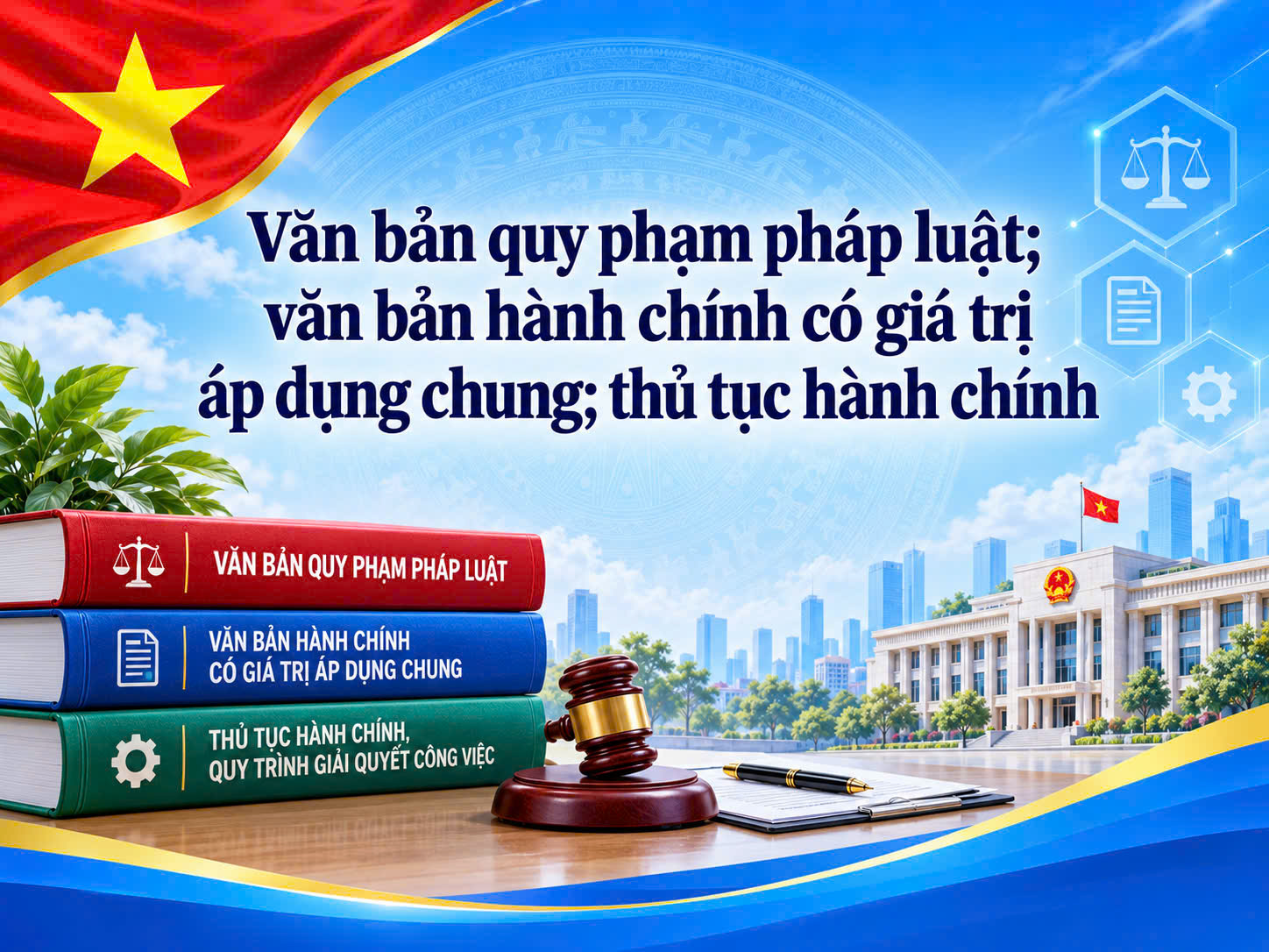 Văn bản QPPL; VB hành chính có giá trị áp dụng dùng chung; Thủ tục hành chính, quy trình giải quyết công việc của cơ quan đơn vị.