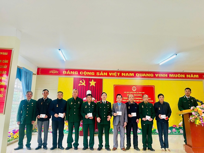 Hội Cựu chiến binh xã Bình Phú tổ chức trao tặng kỷ niệm chương năm 2025, Họp Ban Chấp hành Quý I năm 2026.