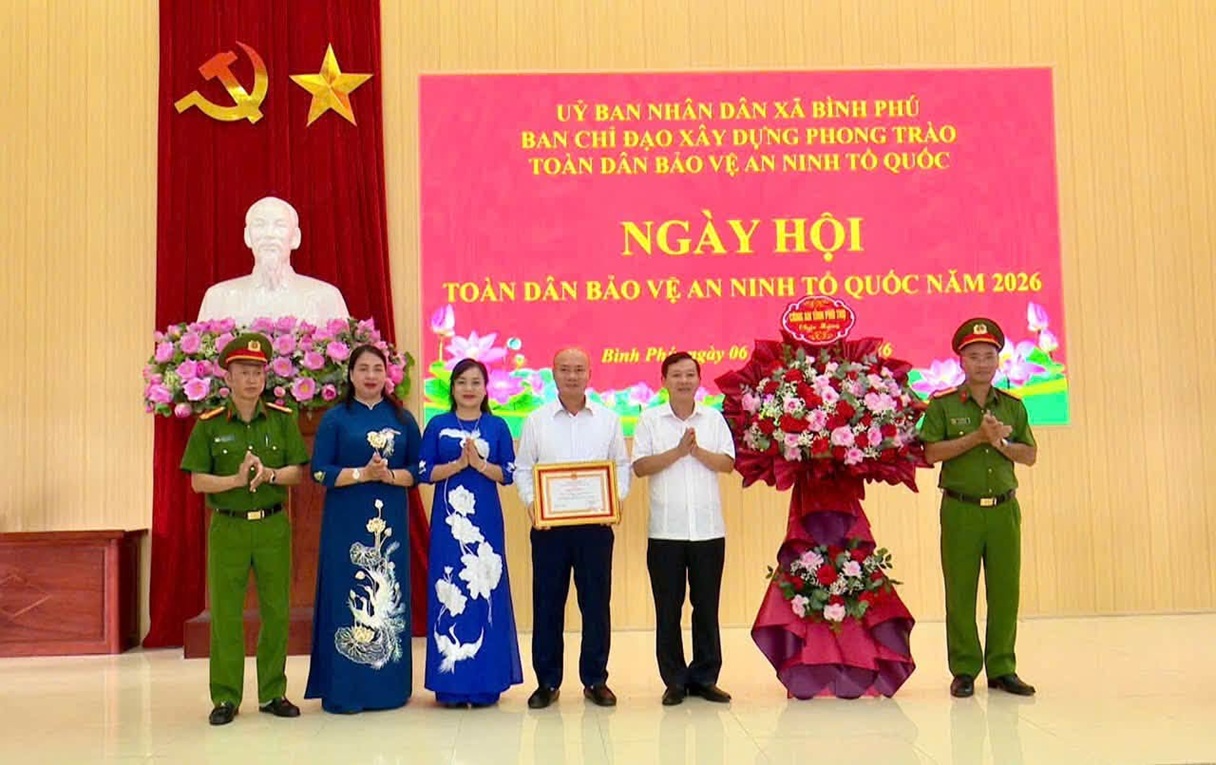 Xã Bình Phú tổ chức ngày hội toàn dân bảo vệ an ninh Tổ quốc năm 2026.