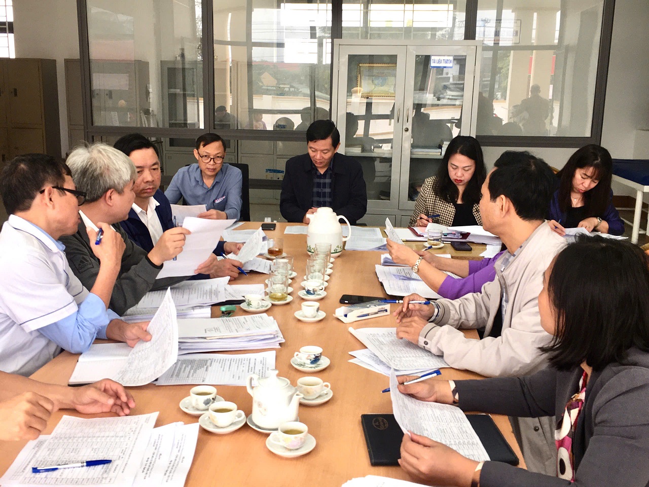 Hội đồng xác định mức độ khuyết tật xã Bình Phú tổ chức họp thẩm định, xét duyệt đánh giá mức độ khuyết tật cho đối tượng trên địa bàn